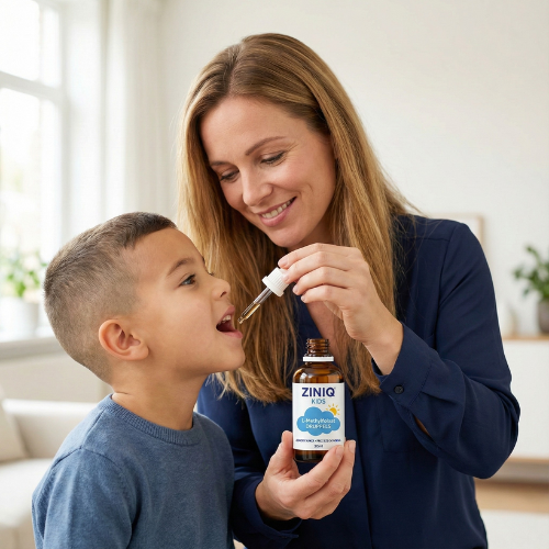 ZINIQ L-Methylfolaat | Rust in het hoofd na schooltijd — zonder medicatie. en een kind dat zich weer goed voelt in zijn eigen hoofd.
